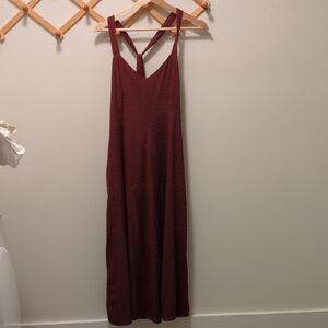 Madewell Burgandy Strappy Midi Dress (SZ 4)